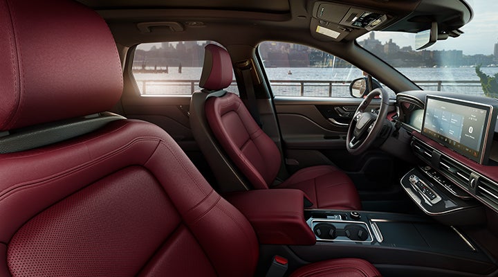 The available Perfect Position front seats in the 2024 Lincoln Corsair® SUV are shown. | Lincoln Demo 1 in Wooster OH