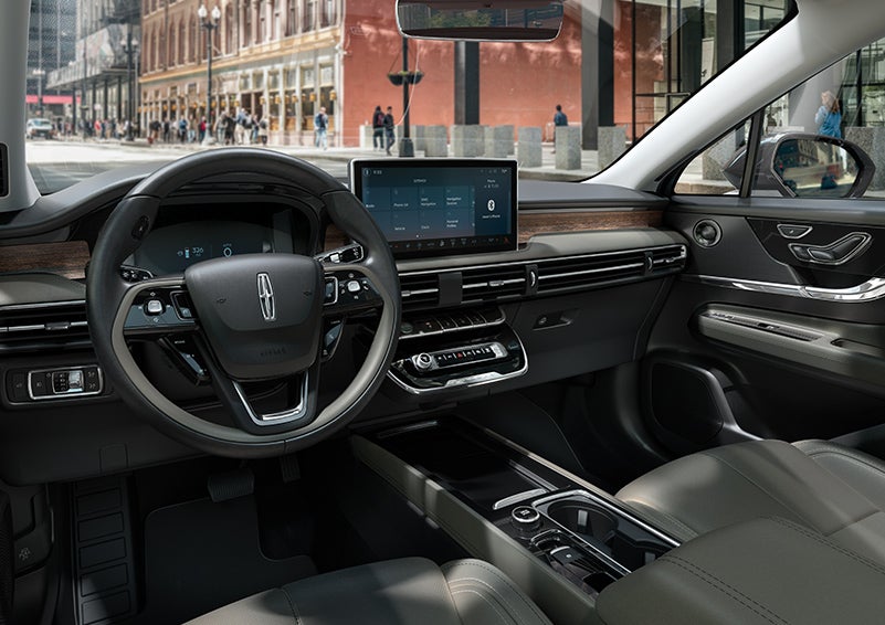 The interior dashboard of 2024 Lincoln Corsair® SUV is shown here. | Lincoln Demo 1 in Wooster OH